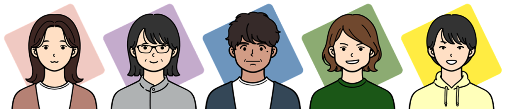 にわとこスタッフ似顔絵